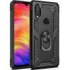 Xiaomi Redmi Note 8 Hybrid Shockproof Armor Case 360 Degree Metal Rotating Ring For Car Mount Holder Black ! ΟΕΜ